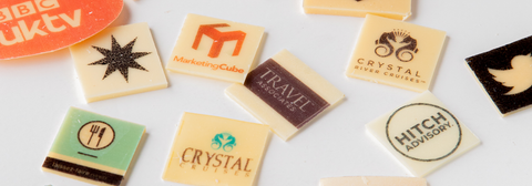corporate company logos custom made chocolates