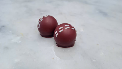 corporate chocolate cricket ball red chocolate