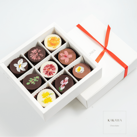 9 pieces Mother's Day Flower Chocolate Box