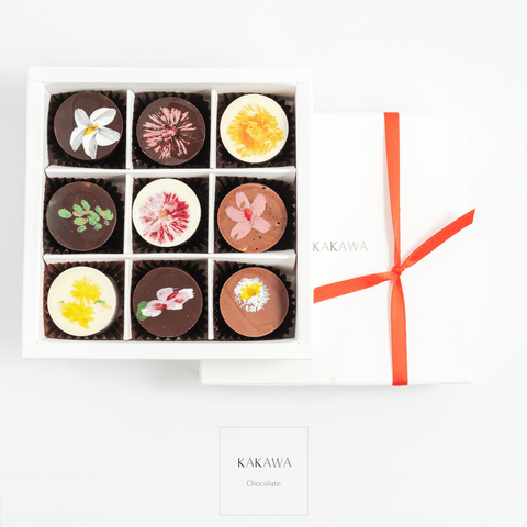 9 pieces Mother's Day Flower Chocolate Box