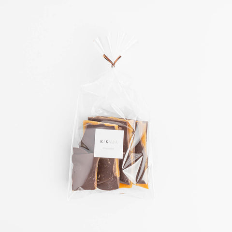 Toffee with dark chocolate slab