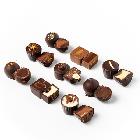 Father’s Day Booze Chocolate Gift Box - 9 Liquor Chocolates
