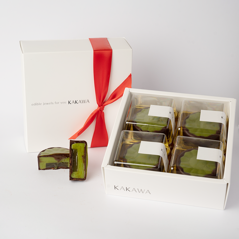 Matcha & Lychee Jelly Chocolate Mooncake