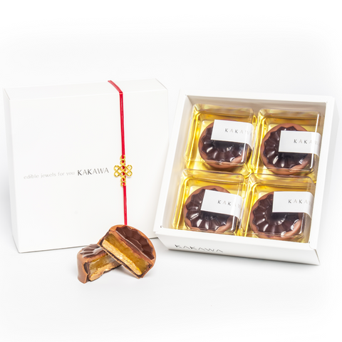 Mango Caramel & Almond, Quinoa Biscuit Mooncake