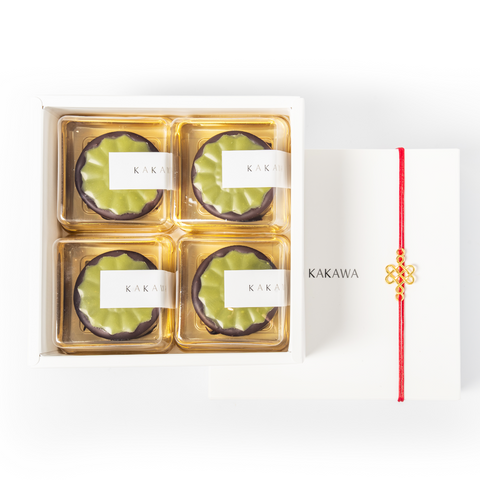 Matcha Green Tea & Strawberry Gel Chocolate Mooncake